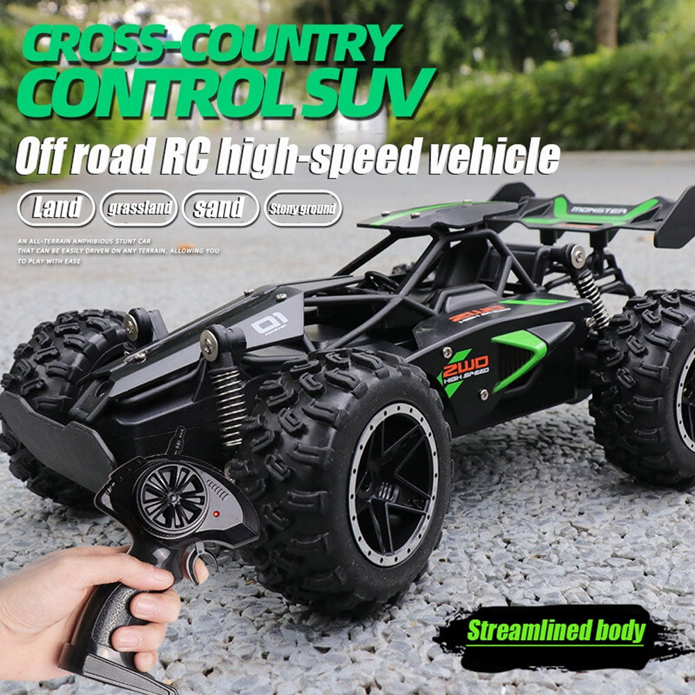 Remote Control Car, 1:18 High Speed RC Cars, 2.4Ghz, 2 Batteries, Drifts Up To 20+ km/h, Toy for Boys & Girls Gifts for Kids