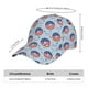 thumbnail image 2 of Fotbe Donut with the USA Fag Gorro Clásico de Béisbol, Gorra Ajustable con Broche Snapback, Gorro de Exterior de Algodón Suave, 2 of 6