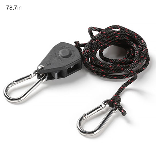 Growing Light Rope Ratchet Hanger Tent Greenhouse Retractable Release Tie Down Fixture Retractable Gear Garden Outdoor Shade Fix Accessories 2m