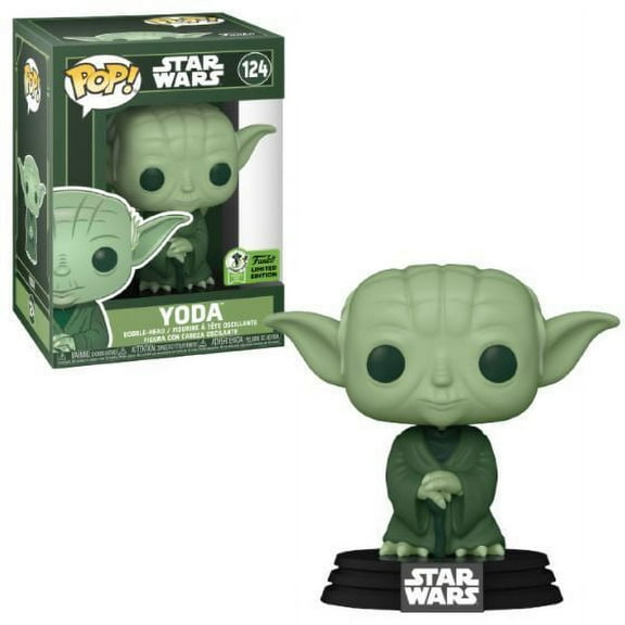 Funko POP! Star Wars Yoda #124 [Military Green Box] ECCC 2021 Limited Edition Convention Sticker Exclusive
