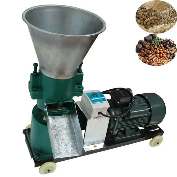 PreAsion Feed Pellet Mill Machine 8MM Electric Animal Feed Grinder 220V 3KW