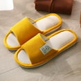 thumbnail image 2 of Mepaouo Summer House Slippers for Women Indoor Open Toe Linen Mute Slides Soft Casual Slip on Shoes, 2 of 5