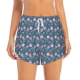 thumbnail image 4 of Lsque Tulips Flowers Printed Women's Running Shorts with Liner Pockets,Elastic Quick Dry Workout Athletic Gym Yoga Shorts,Womens High Waist Shorts-X-Large, 4 of 9