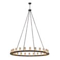 thumbnail image 2 of Meyda Tiffany 148680 Loxley 24 Light 72" Wide Ring Chandelier - Bronze, 2 of 6