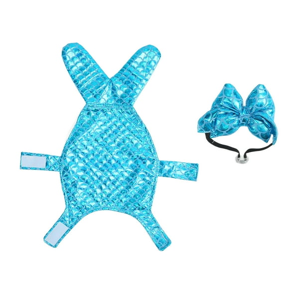 Ropa Para Perros, Cierre De Velcro, Cálido, Lindo Disfraz De Pez De Halloween Para Mascotas, A La Moda, Reflectante, Amigable Con La Piel, Con Banda Para El Cabello Con Lazo Para ANGGREK Descripción de la referencia
