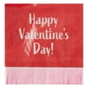 Way to Celebrate Happy Valentine's Day Pink Fringe Beverage Napkins, 16 Ct, 5.5" x 5.5", Multicolor