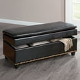 thumbnail image 3 of BrylaneHome 400 Lbs. Weight Capacity Extra Wide Studded Ottoman, 3 of 6