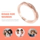 thumbnail image 3 of Abertura de anillo de circón anillo ajustable anillo simple joyería de anillo de moda para mujeres, 3 of 6
