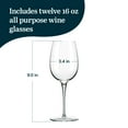thumbnail image 2 of Libbey Reserve 9123 Renaissance All Purpose Wine Glasses, Classic Red and White Wine Glasses Set of 12, Stemware Glass Set for Wine Tasting, Parties, 2 of 4