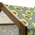 thumbnail image 4 of Avocado Pet House, Pattern with Delicious Vegan Elements on Monochrome Zigzag Background Print, Outdoor & Indoor Portable Dog Kennel with Pillow and Cover, 5 Sizes, Black Brown Green, by Ambesonne, 4 of 4