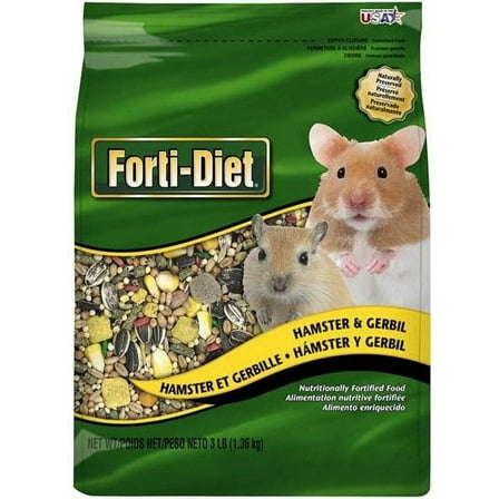 Kaytee Hamster And Gerbil Food Fortified With Vitamins And Minerals For A Daily Diet [Small Pet, Foods] 3 lbs