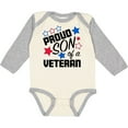 thumbnail image 3 of Inktastic Proud Son of a Veteran- Veterans Day Boys Long Sleeve Baby Bodysuit, 3 of 5