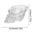 thumbnail image 3 of Adorno Decorativo de Concha de Cristal – Bandeja Transparente de Concha Marina para Guardar Objetos Pequeños, Ideal para Mesas de Estilo Costero Oceánico y Baños En El Hogar., 3 of 6