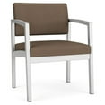 thumbnail image 1 of Fauteuil d'Appoint Surdimensionné en Acier Lenox pour Réception / Acier Argenté / Brun, 1 of 5
