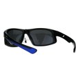 thumbnail image 4 of Nitrogen Mens Polarized Lens Sport Warp Plastic Sunglasses Black Blue Black, 4 of 4