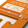 thumbnail image 2 of YouTheFan NCAA Tennessee Volunteers 3D Top 10 Wall Art, 2 of 3