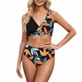 thumbnail image 2 of Fznquz Bikini Sets for Women Tropical High Waisted 2 Piece Swimsuit Triangle 2026 Tummy Control Swim Suits,XL, 2 of 5