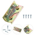 thumbnail image 2 of 4 Pcs Supports de Rail de Lit Robustes Sans Mortaise pour Connecter le Bois, 2 of 5