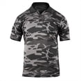 thumbnail image 2 of Rothco Moisture Wicking Polo Shirt - Black Camo, 2 of 2