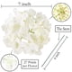 thumbnail image 1 of Cabezales de hortensias de seda de 7 pulgadas Fagushome Cabezas de flores artificiales con tallos de hortensias falsas para la decoración de la boda en el hogar, paquete de 25 (blanco) FagusHome Ver descripción, 1 of 2