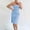 Light Blue, variant on Womens Bodycon Off-The-Shoulder Dresses Summer Bandeau Sexy Sleeveless Strapless Club Party Tube Dress