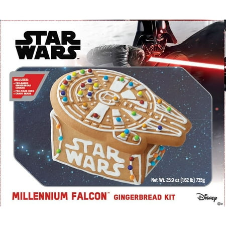 Disney's Star Wars Millennium Falcon Gingerbread Decorating Kit Everything Needed. One Unit per Kit.