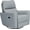 Gray, variant on EastVita Power Recliner Chair Swivel Glider Upholstered Faux Leather Nursery Rocker Reclining Sofa Chair with Charging Port Curved Armrests Padded Backrest for Living Room and Bedroom (Gray)