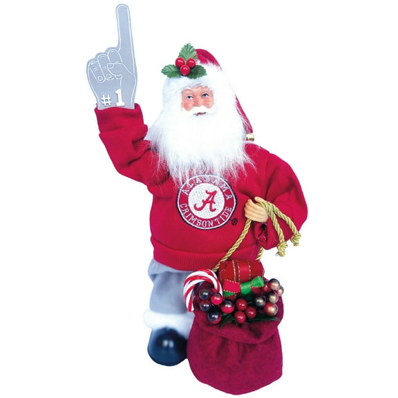 Alabama Crimson Tide 12" Animated Musical Santa