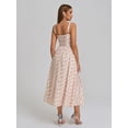thumbnail image 2 of Vestido KUTUMAI tipo corsé floral a media pierna con abertura y bolsillos para mujer, 2 of 6