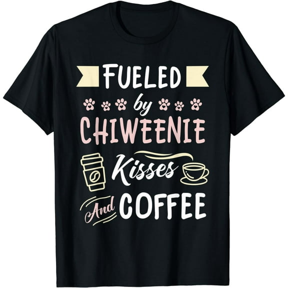 Chiweenie Mom Coffee Lover Dog Pet Owner T-Shirt