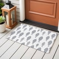 thumbnail image 4 of Abstract Art Fish Grey Entryway Rug 2'x3'&nbsp; Non Slip Front Door Mats, Coastal Ocean Summer Entrance Rugs Indoor Outdoor Carpet, Washable Floor Mats Small Area Rug for Bedroom Kitchen, 4 of 8