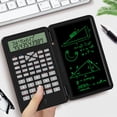 thumbnail image 1 of LCD Science Calculator Notepad, 2 Line Display Calculator Writing Tablet, 12 Digits Financial Trigonometric Calculator, Foldable Handwriting Calculator with Stylus, 1 of 7