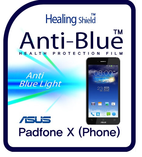 Healingshield Screen Protector Eye Protection Anti UV Blue Ray Film for Asus Mobile Padfone X (Phone) [2pcs]