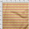 thumbnail image 2 of oneOone Coton Popeline Tissu Imprimé Chevron Ikat 1 Yard 56 Inch Wide, 2 of 4