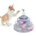 thumbnail image 1 of Interactive Cat Toy Turntable Roller Ball Play Puzzle Kitten Toy With Colorful Balls For Indoor, 1 of 8
