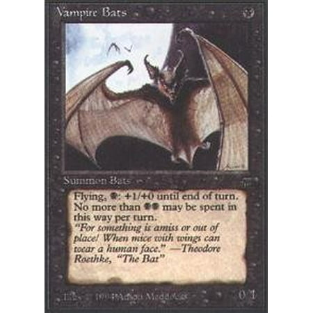 Bat Magic - - Vampire Bats - Legends, A single individual card from the Magic: the Gathering (MTG) trading and collectible card game (TCG/CCG). By Magic: the Gathering