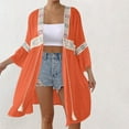 thumbnail image 2 of Taqqpue Women's Kimono Swimsuit Coverups Beach Casual Long Sleeve Cardigan Bathing Suit Cover Up for Summer Swimwear Cardigan, 2 of 6