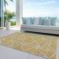 thumbnail image 6 of Addison Rugs Chantille Indoor/Outdoor Transitional Geometric Gold Washable Rectangle Rug, 8' x 10', 6 of 6