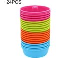 thumbnail image 2 of 24 moldes de silicona para donuts, moldes de silicona para magdalenas, tazas para hornear, juego de bandejas para hornear, antiadherentes, reutilizables, mini moldes para pasteles, moldes antiadherent, 2 of 5