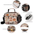 thumbnail image 3 of FORMRS Student Lunch Bag Insulated Reusable Cooler Box with Zipper Pockets, Fall Acorns Pattern, 3 of 9