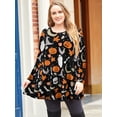 thumbnail image 5 of LARACE Women's Tops Long Sleeve Dressy Casual Plus Size Tunic Tops to Wear with Leggings Loose T-Shirt Loose Fit Blouses Flower93_4X, 5 of 6