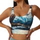 thumbnail image 1 of Balery Iceberg Bald Eagle Sujetadores deportivos con espalda cruzada para mujer, acolchados, sin costuras, de alto impacto, ideales para yoga, gimnasio, entrenamiento y fitness.-Medium, 1 of 8