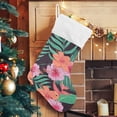 thumbnail image 5 of Coolnut 1PCS Christmas Stocking Colorful Flowers Xmas Stockings Decoration for Family Holiday Party Ornaments Decor Fireplace, 17.7 x 12 Inch, 5 of 7