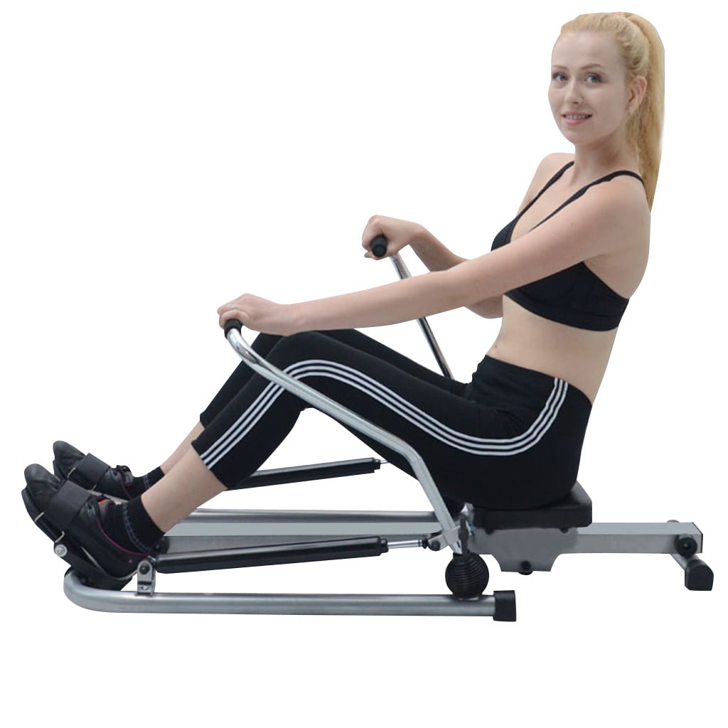 Exercise Rowing Machine Rower w/Adjustable Double Hydraulic Resistance Home Gym 