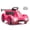 Pink, variant on 6v Electric Racer Go Kart for Kids - 2.4g Remote Control & Pedal Operation | 2MPH Max Speed w/Safety Belt, Music & USB | Certified Ride-on Toy