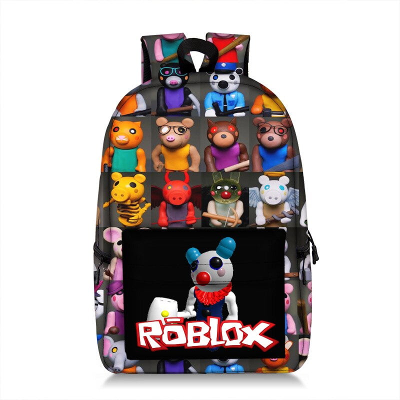 Roblox Piggy mochila version coreana de dibujos animados gran capacidad estudiantes de escuela primaria y secundaria moda impresion completa