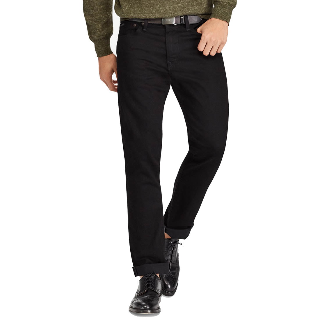 Polo Ralph Lauren Men's Classic Fit Stretch Jeans, Black, 33W X 34L -  