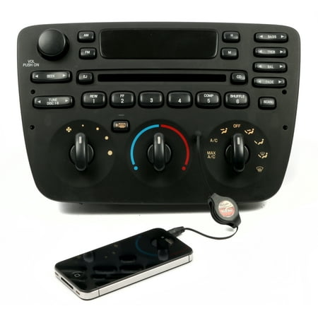 Add Aux Input To Factory Radio Ford Taurus 2000-2004 AM FM CD Radio with Aux Input for iPhone Satellite & More - Refurbished ()