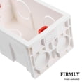 thumbnail image 3 of LOLIPPYY 5-Pack White Plastic Flush Mount Electrical Boxes for and Sockets Wiring Installation, 3 of 7