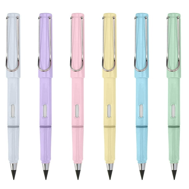 "QISIWOLE Pastel Mechanical Pencil Set 6PCS Mechanical Pencils, Cute